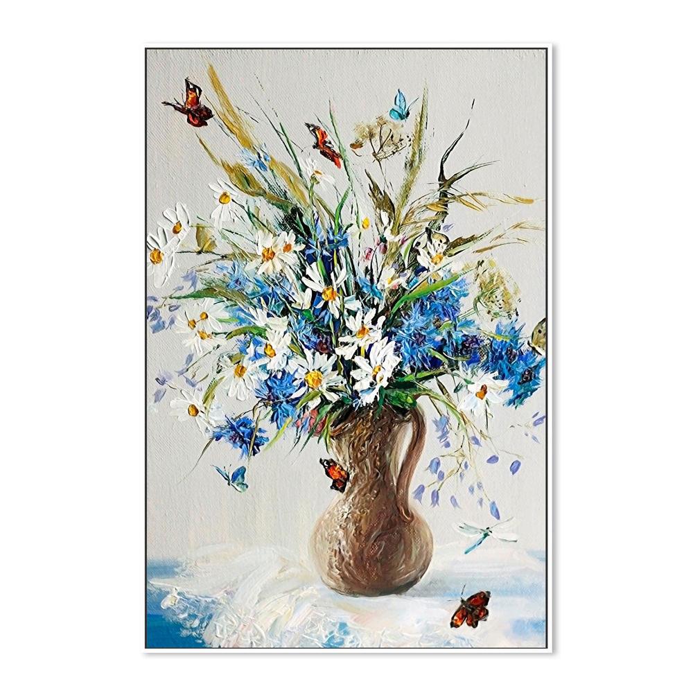 Home Of The Butterfly , Hand-painted Canvas
