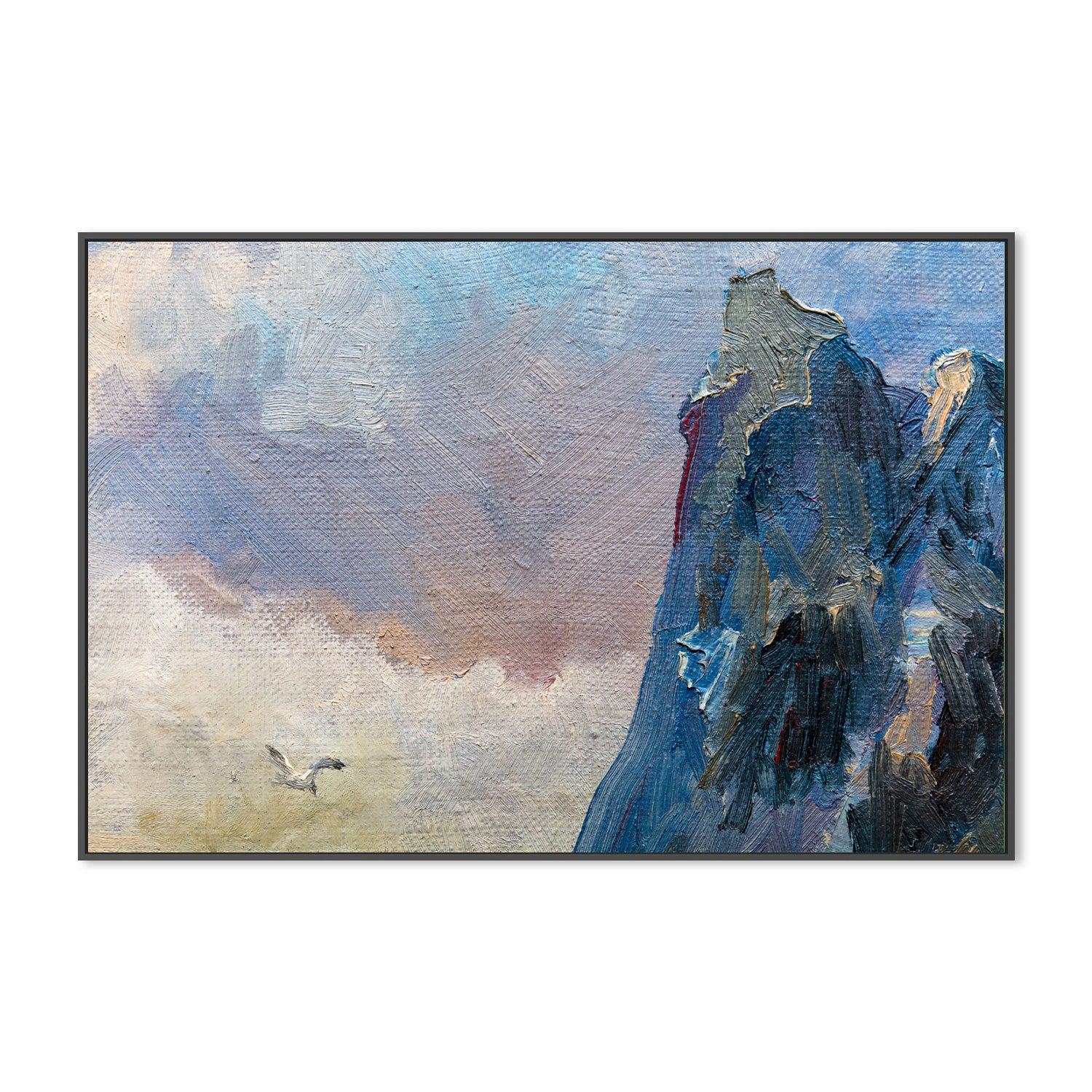 Mountain Peak , Hand-painted Canvas