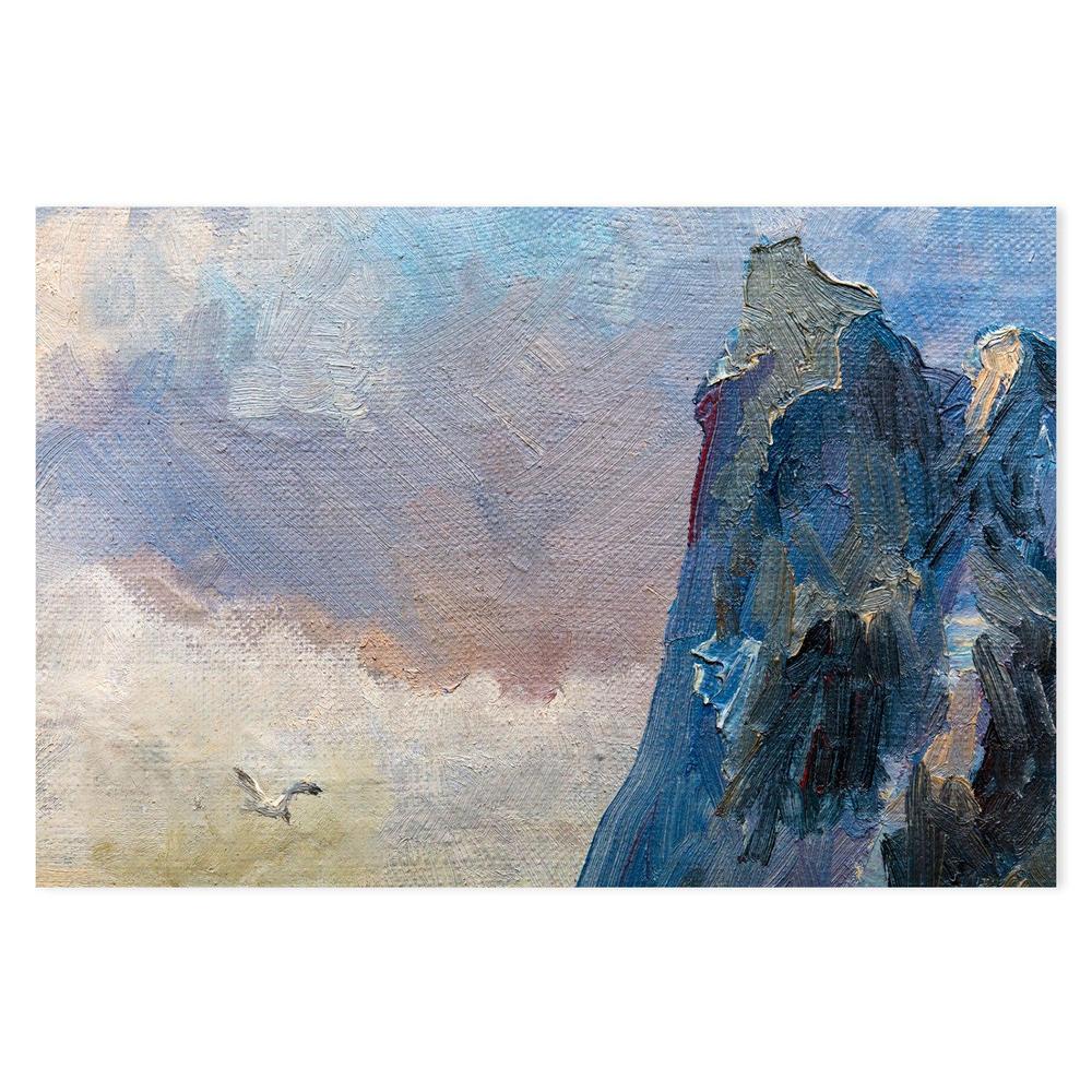Mountain Peak , Hand-painted Canvas