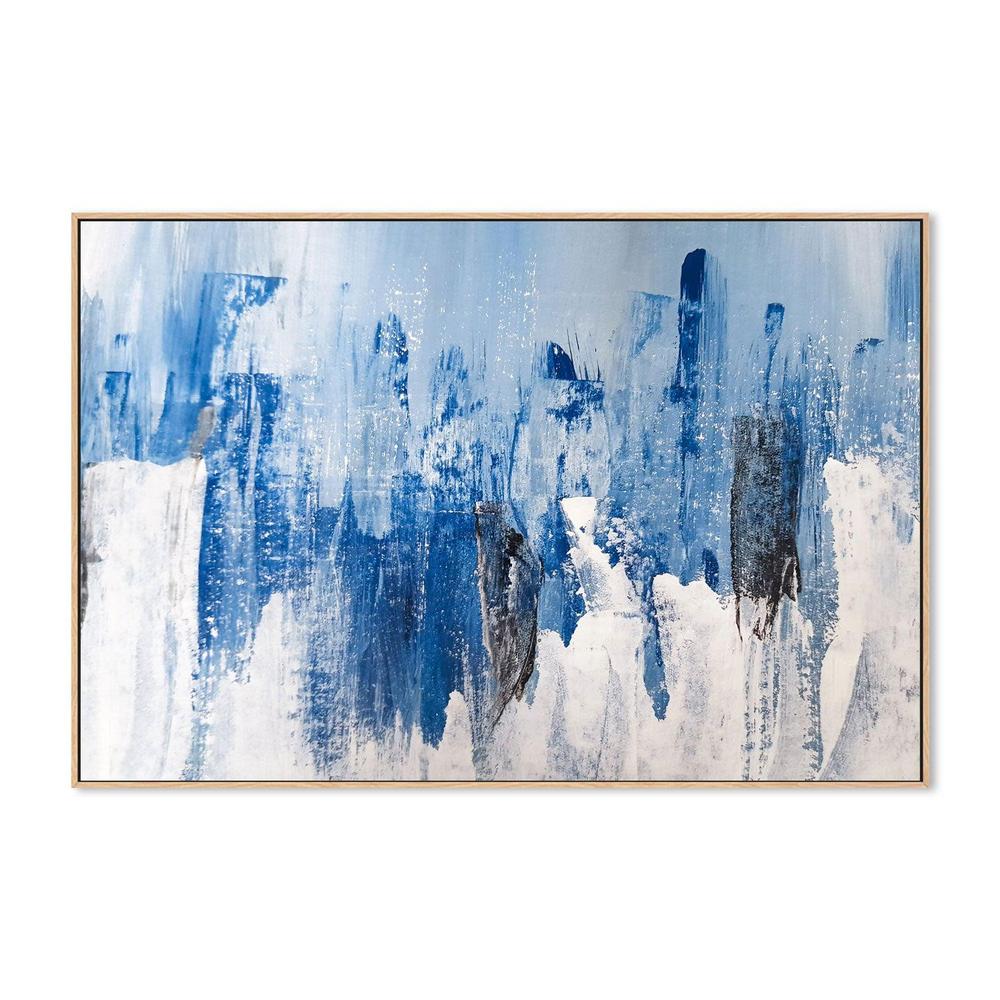 Where Water Meets Ice , Hand-painted Canvas