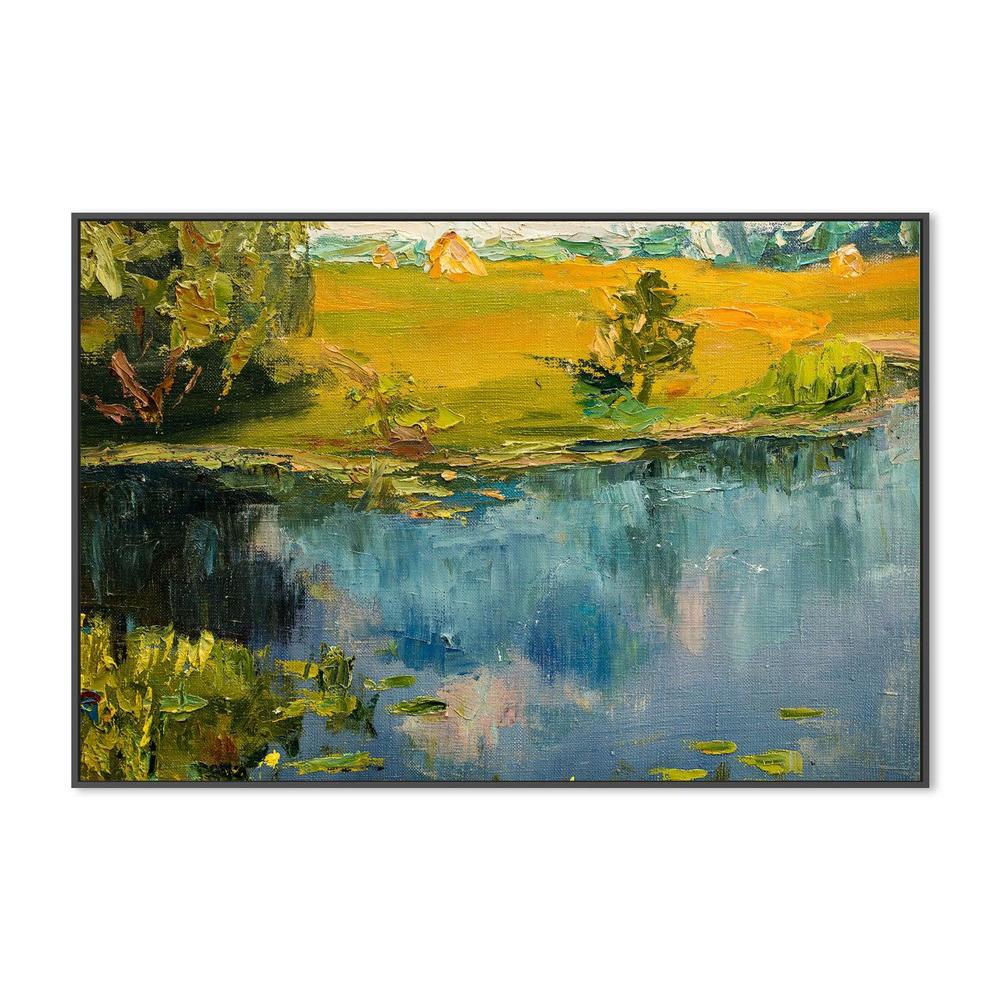 Lake Reflections , Hand-painted Canvas
