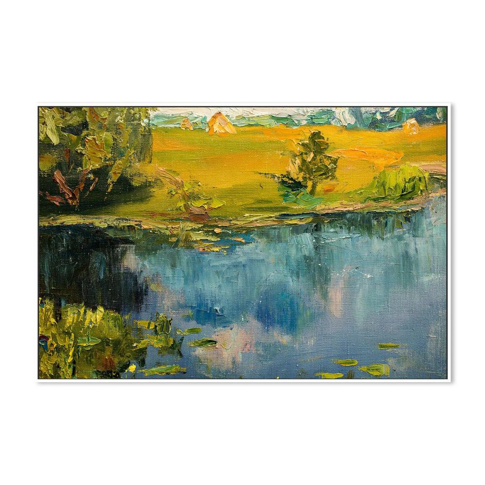 Lake Reflections , Hand-painted Canvas