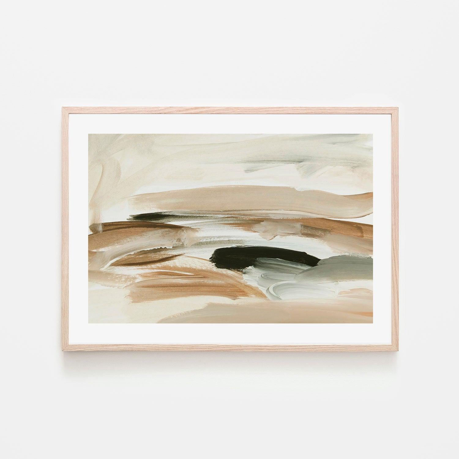 Neutral Attraction , Hand-painted Canvas