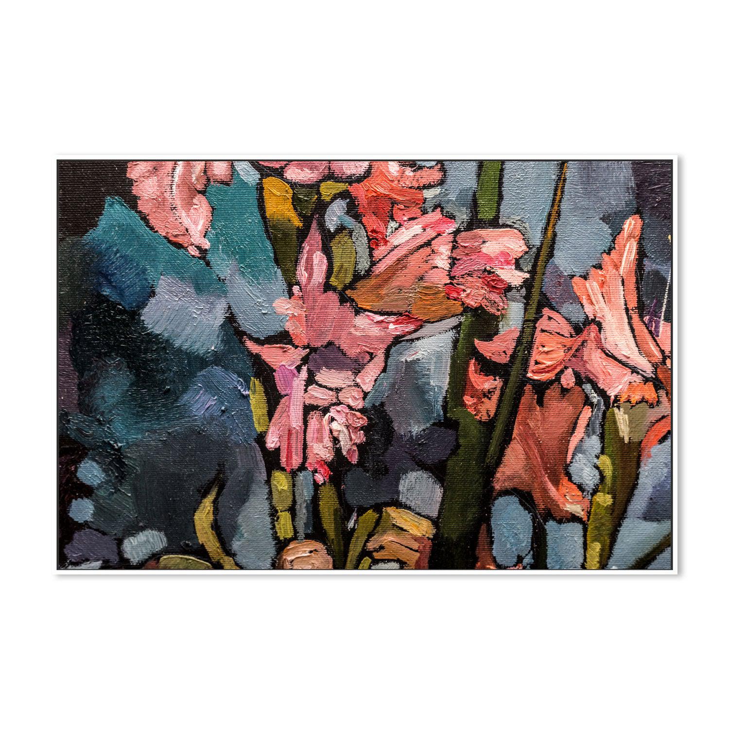 Blushing Blooms , Hand-painted Canvas