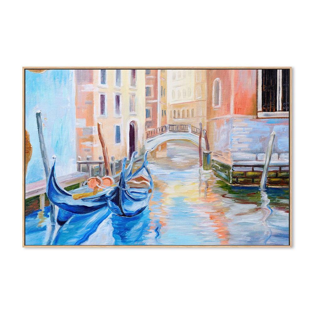 Lovers Boats , Hand-painted Canvas