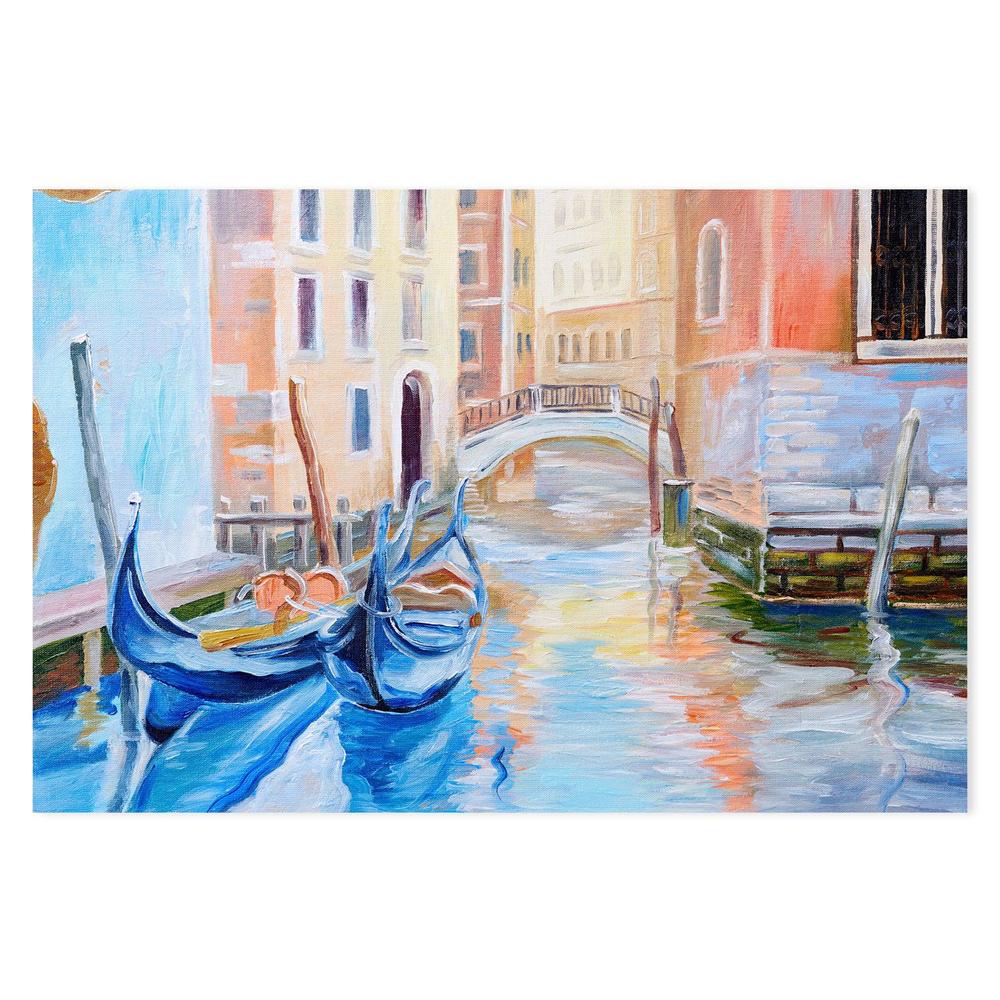 Lovers Boats , Hand-painted Canvas