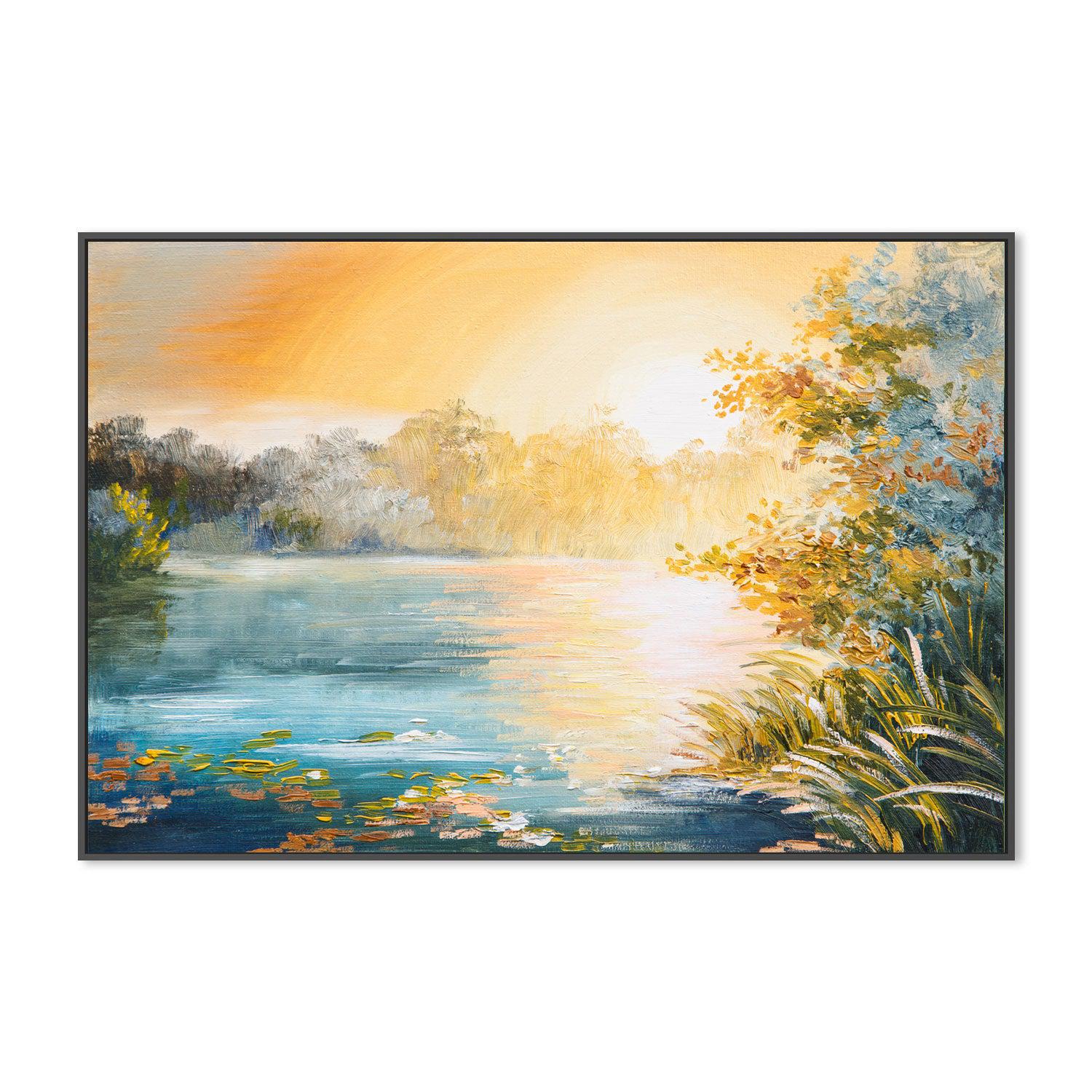 At Sunset , Hand-painted Canvas