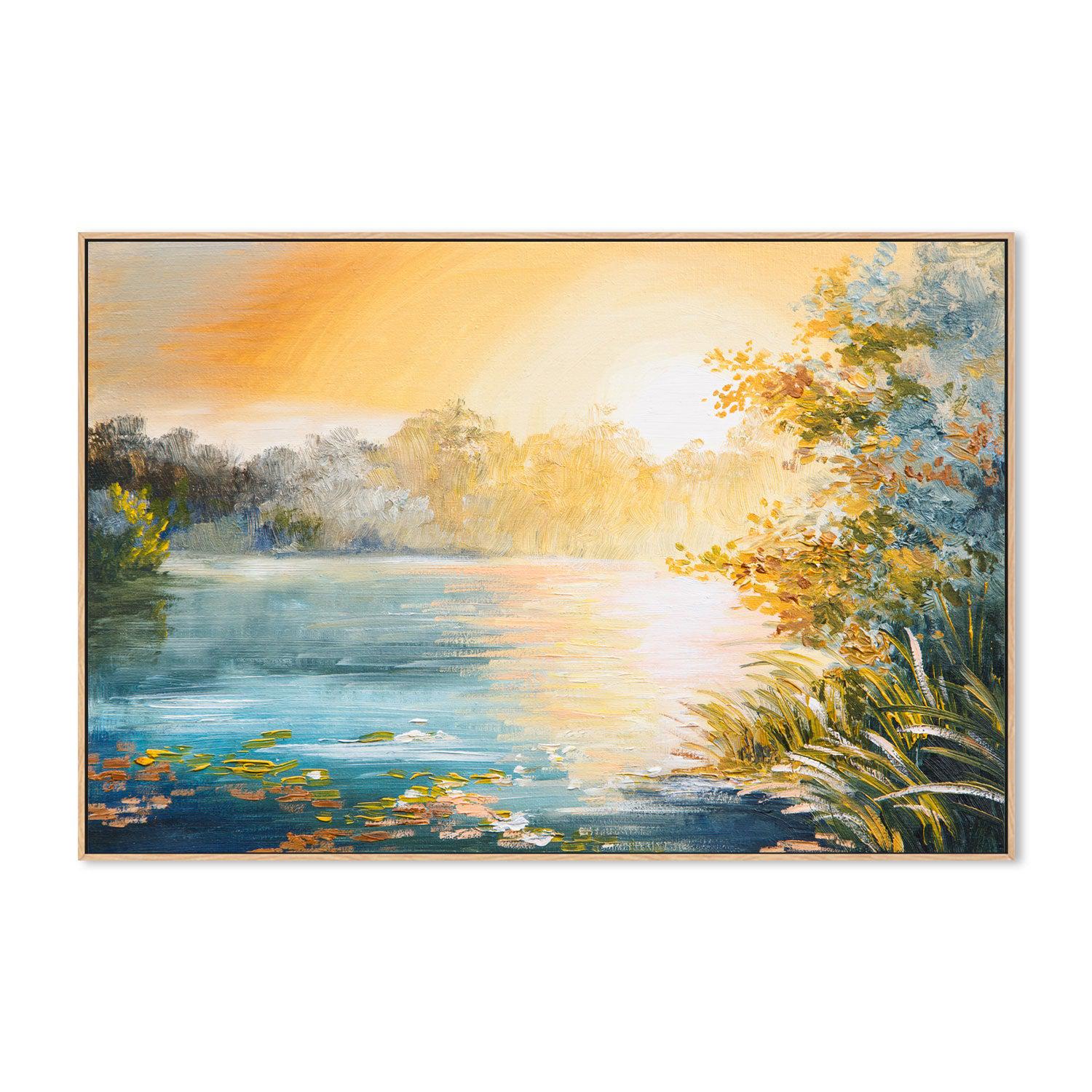 At Sunset , Hand-painted Canvas