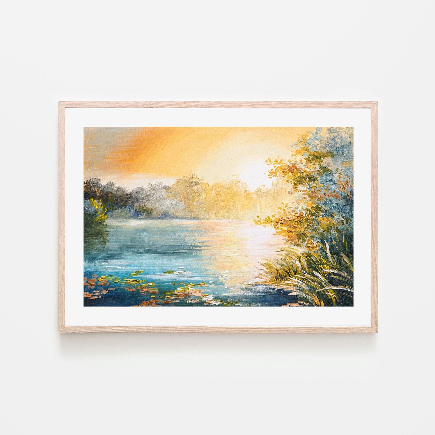 At Sunset , Hand-painted Canvas