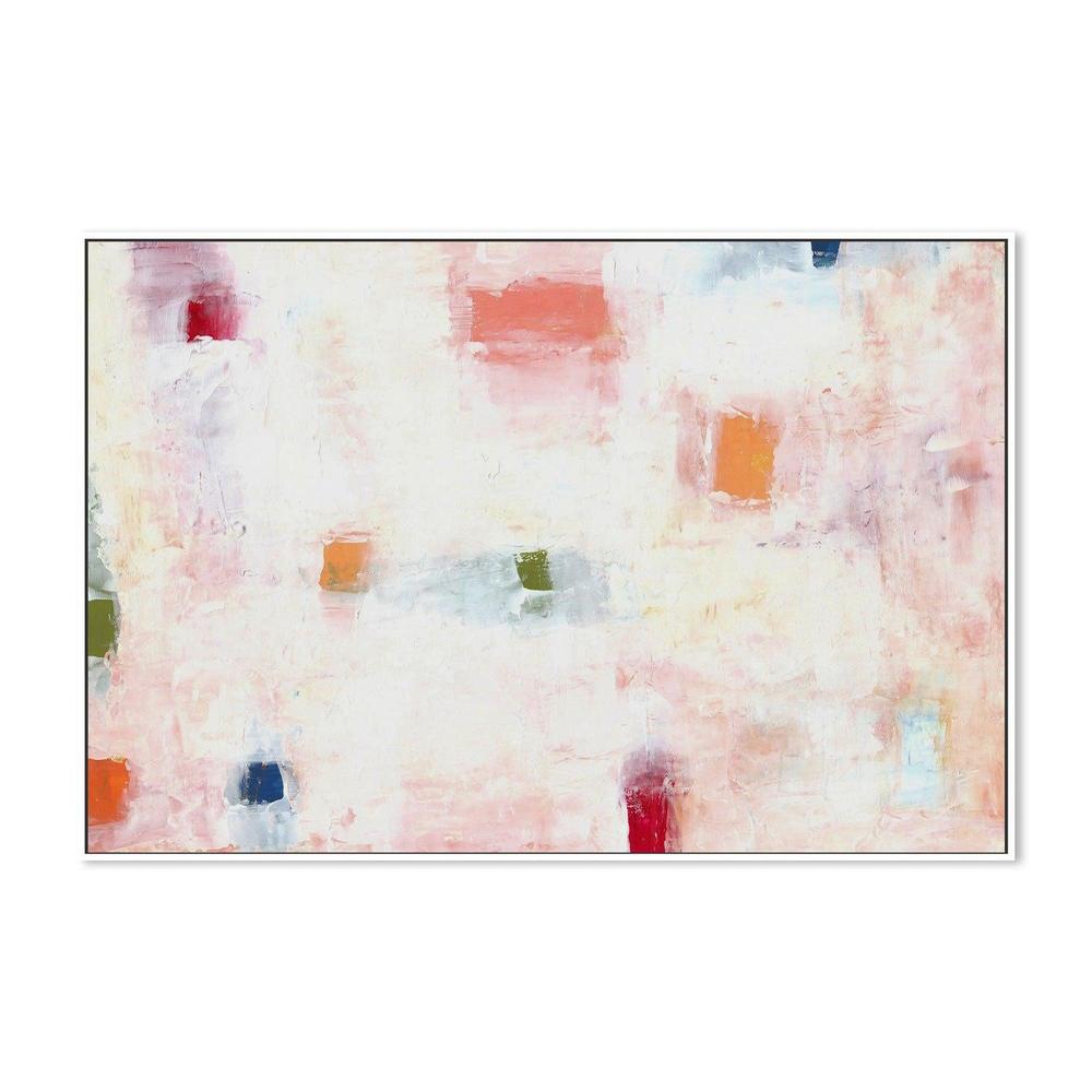 Pastel Blocks , Hand-painted Canvas