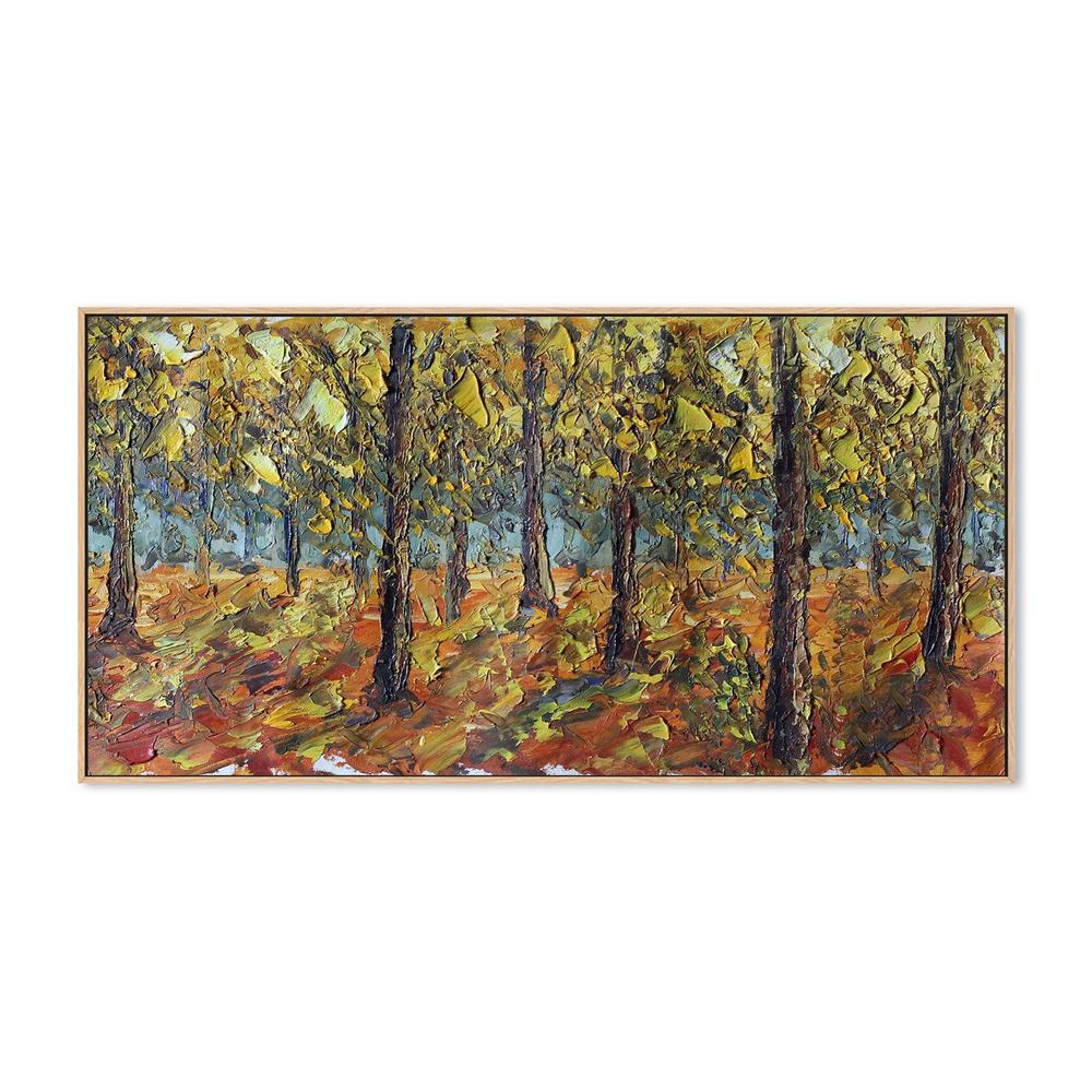 Autumn Leaves , Hand-painted Canvas