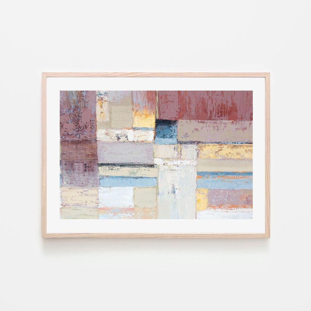 Soft Blocks , Hand-painted Canvas