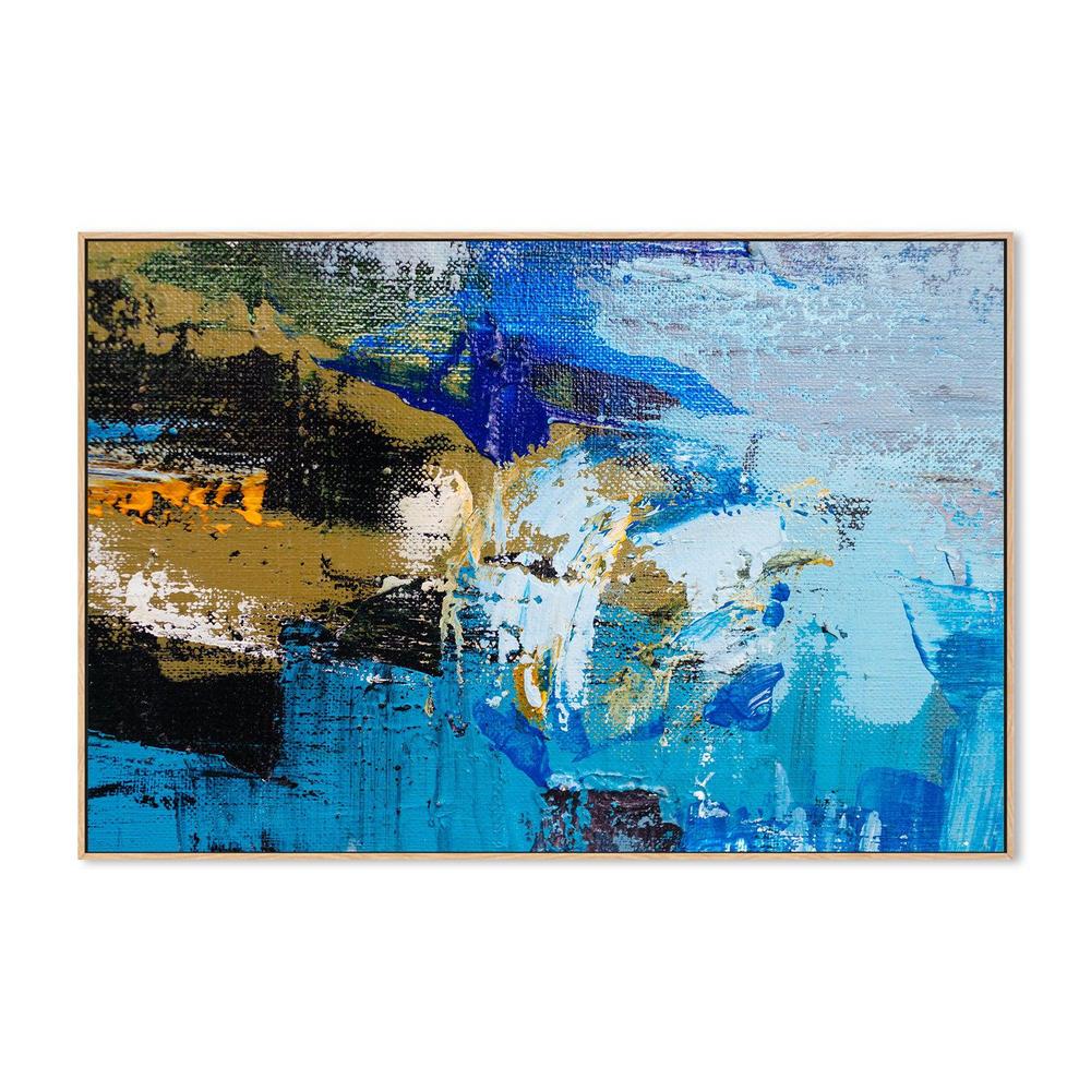 Array of Blue , Hand-painted Canvas