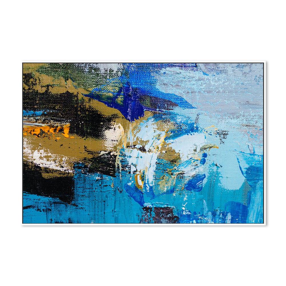 Array of Blue , Hand-painted Canvas