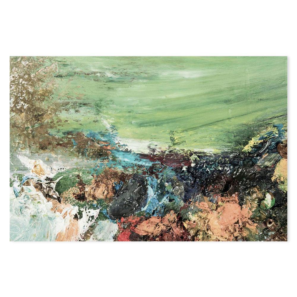 Green Terrain , Hand-painted Canvas