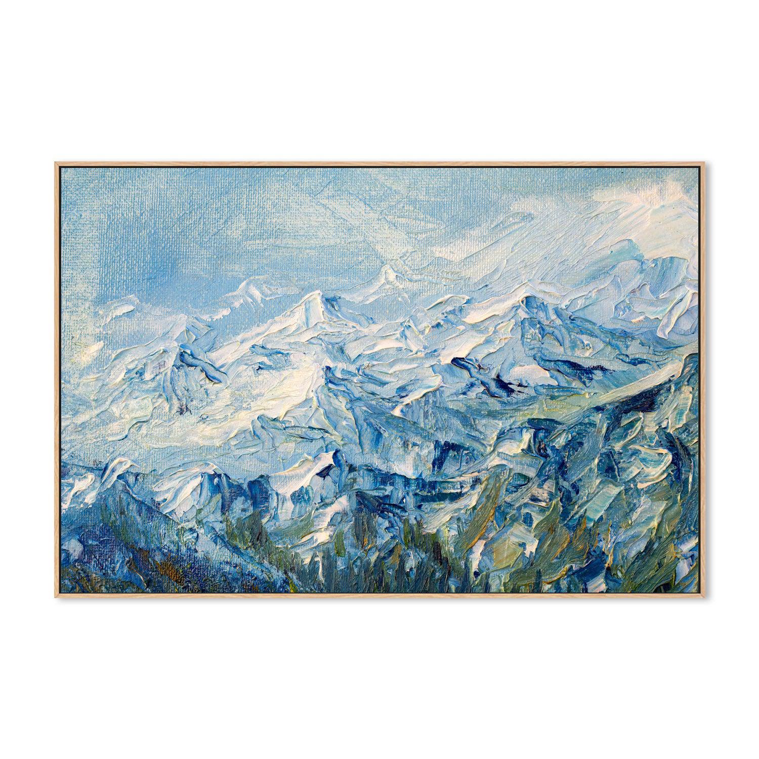 Mountain Peak , Hand-painted Canvas