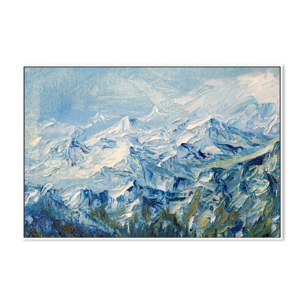 Mountain Peak , Hand-painted Canvas