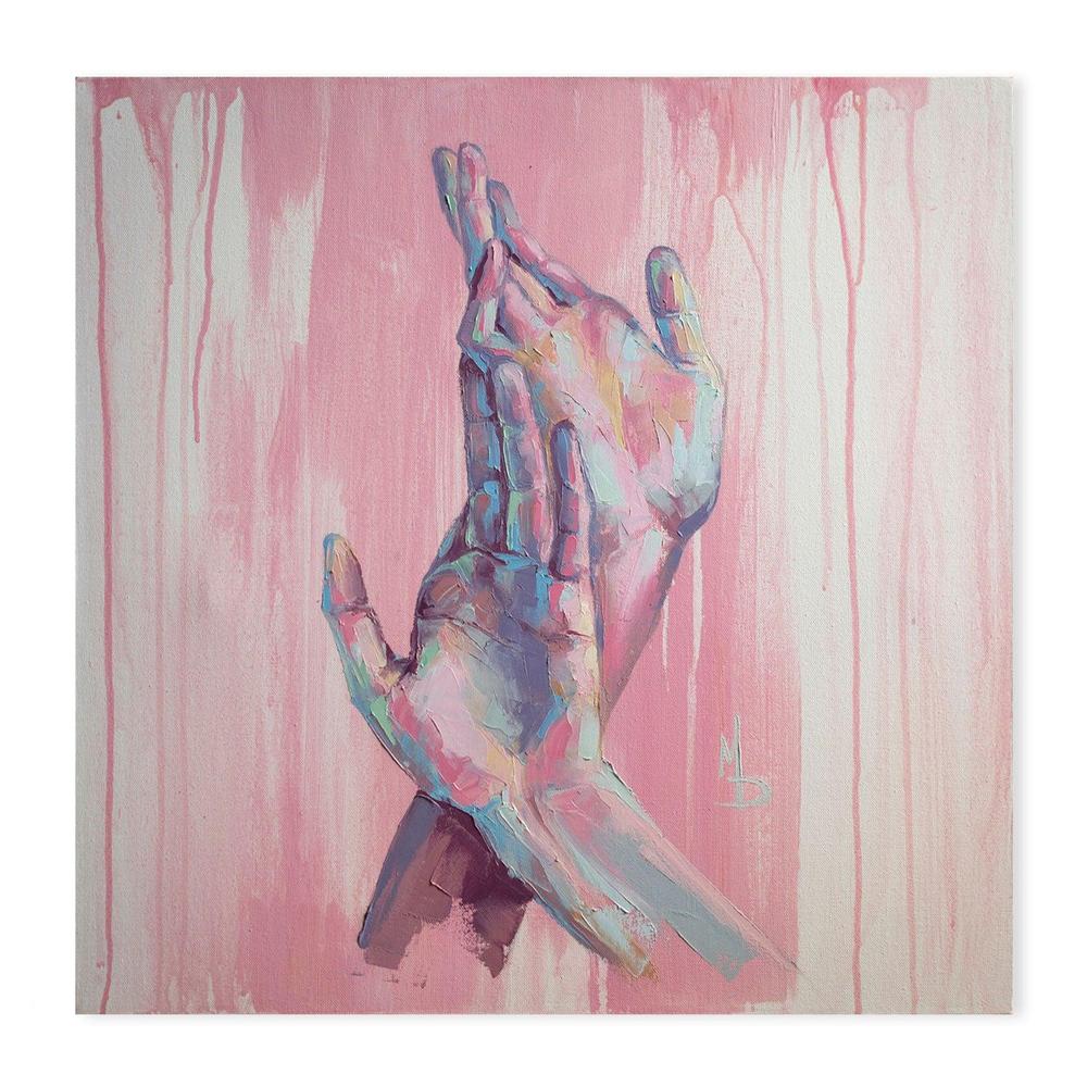 Entertwined , Hand-painted Canvas