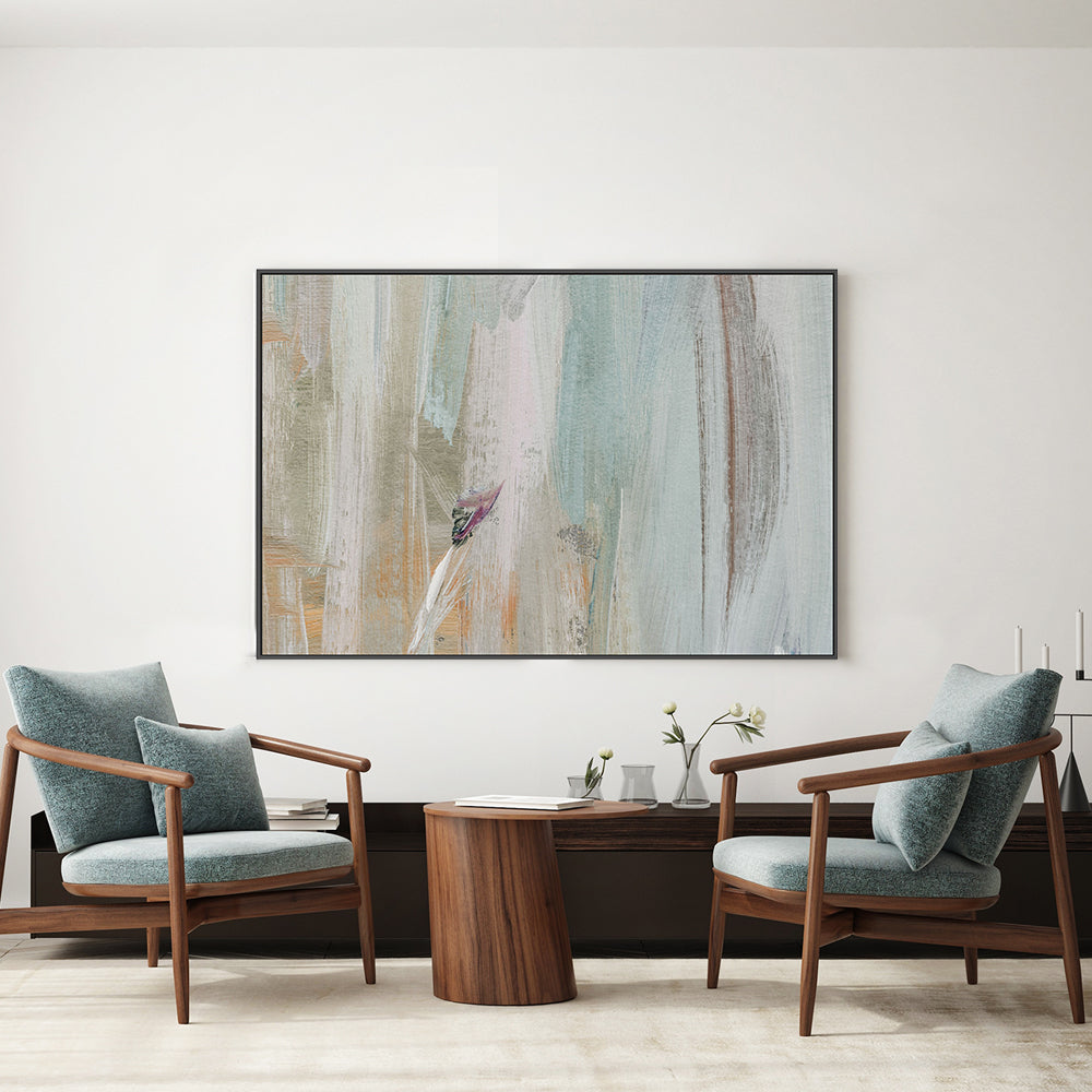 Copper And Sage Abstract, Style A , Hand-painted Canvas