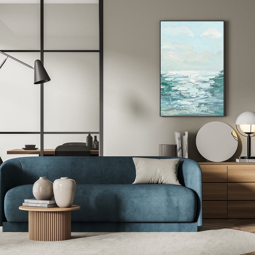 Glistening Water , Hand-painted Canvas