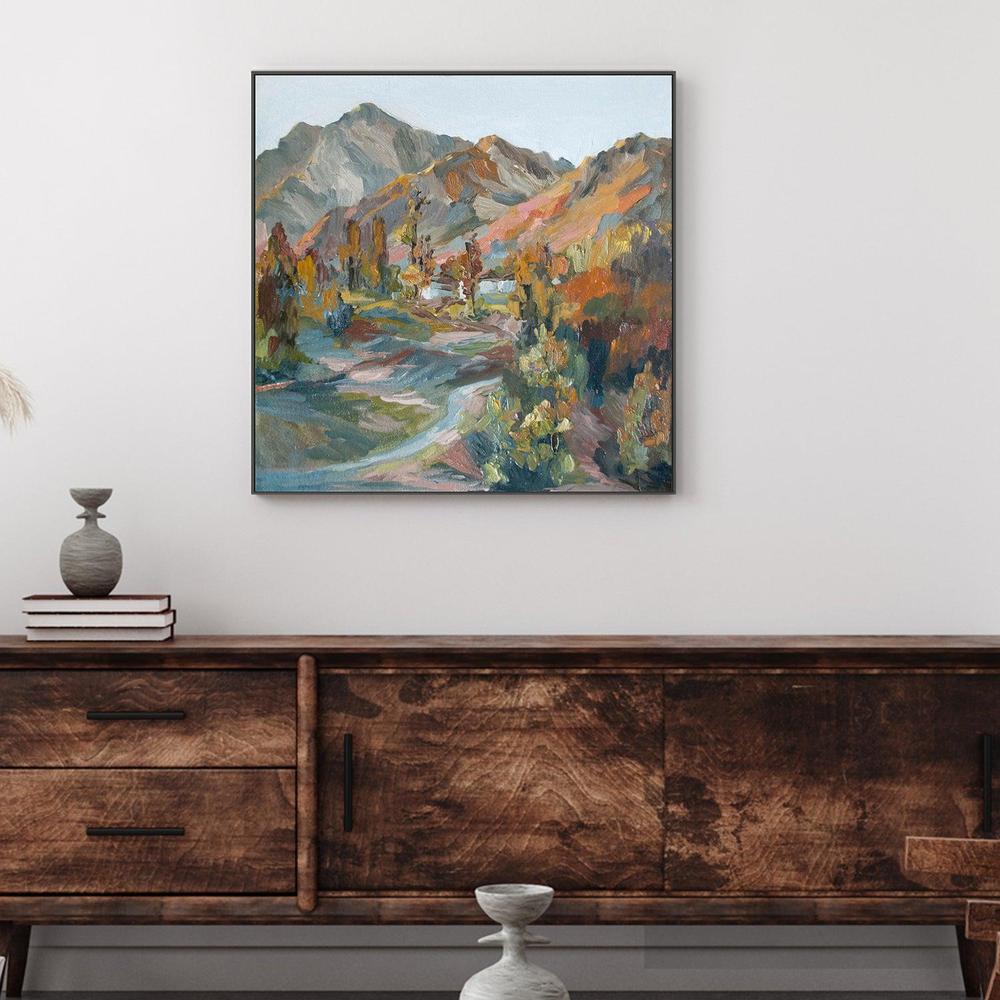 Desert Mountains , Hand-painted Canvas