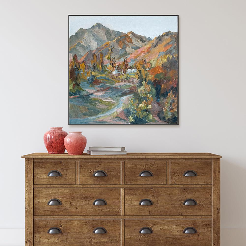 Desert Mountains , Hand-painted Canvas