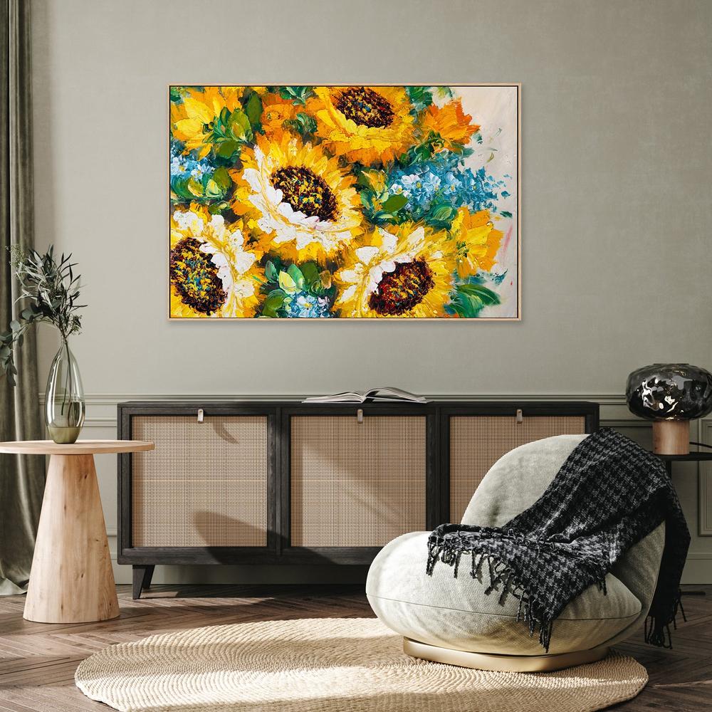 Daylight Daisies, Hand-Painted Canvas