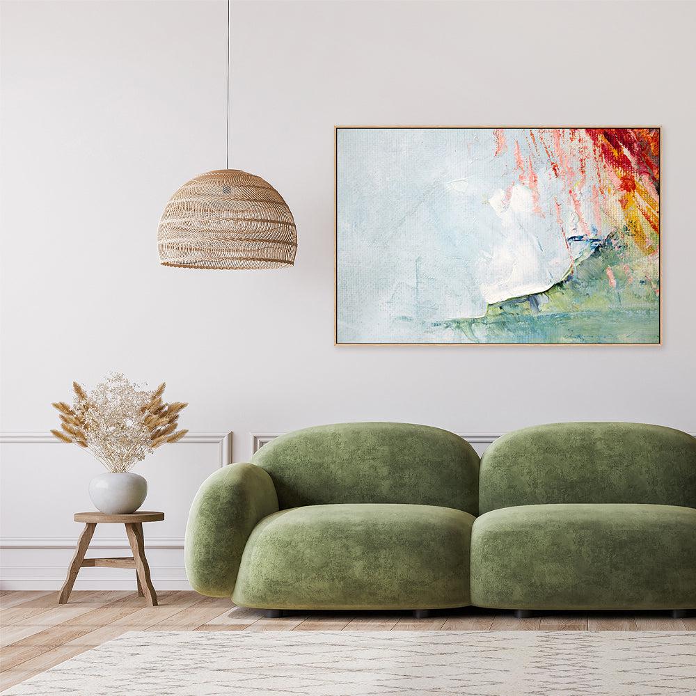 Eruption , Hand-painted Canvas