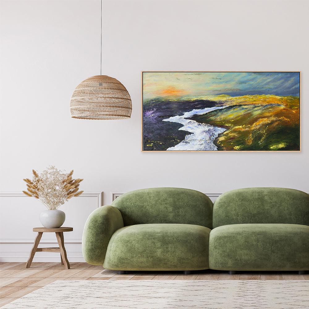 Perfect View , Hand-painted Canvas