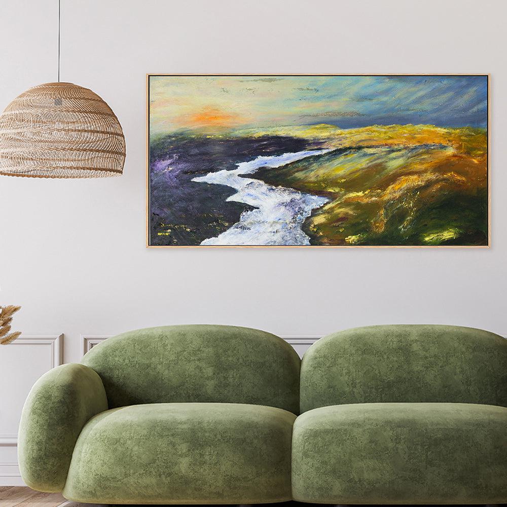 Perfect View , Hand-painted Canvas