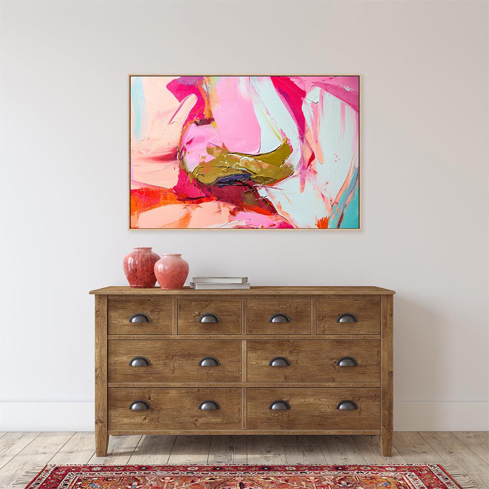 Pink For Days , Hand-painted Canvas