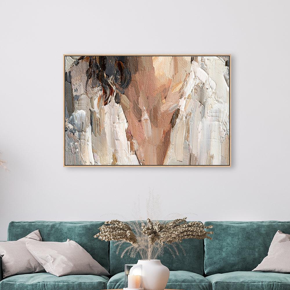 Nude Interlude , Hand-painted Canvas
