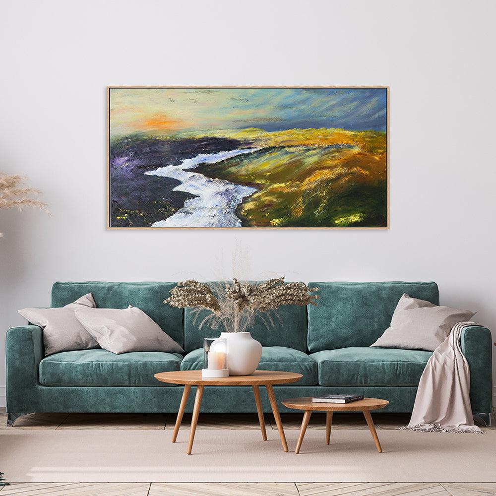 Perfect View , Hand-painted Canvas