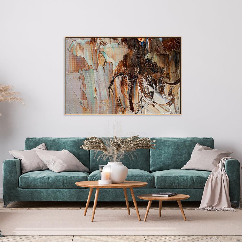 Silk and Cream , Hand-painted Canvas