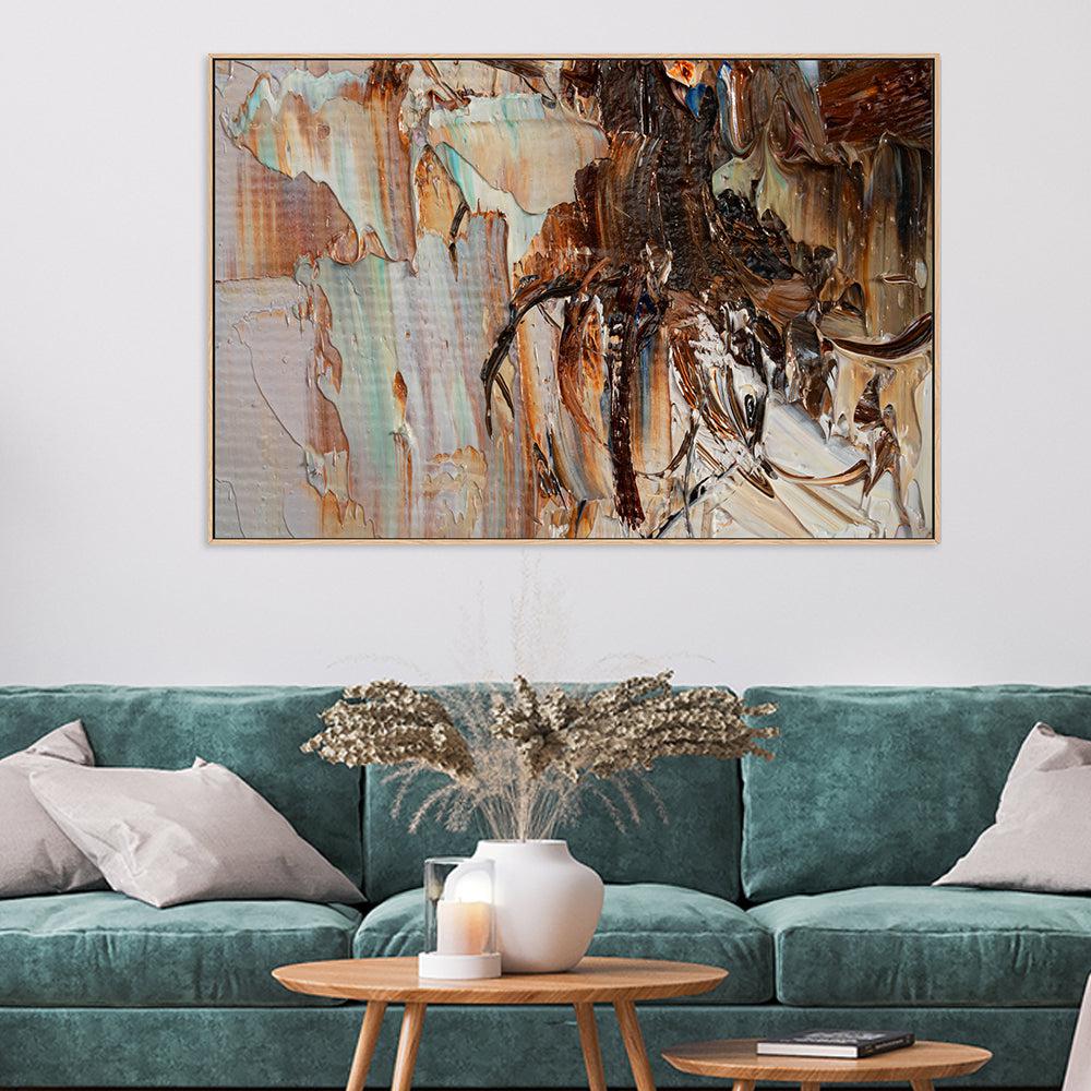 Silk and Cream , Hand-painted Canvas