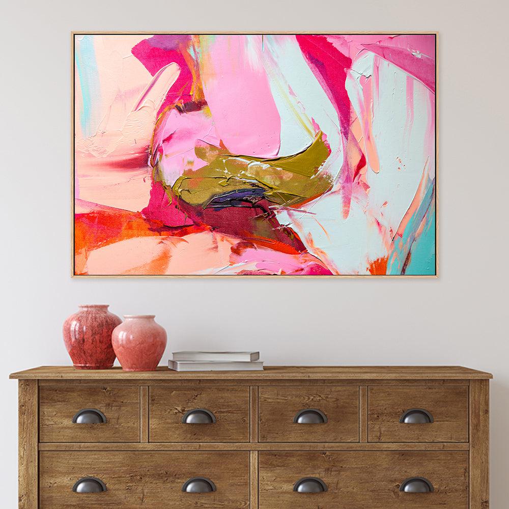 Pink For Days , Hand-painted Canvas
