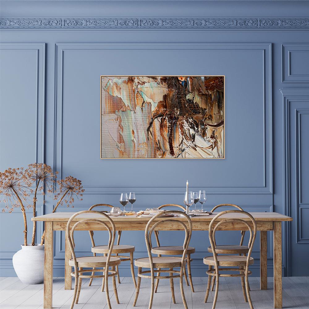 Silk and Cream , Hand-painted Canvas