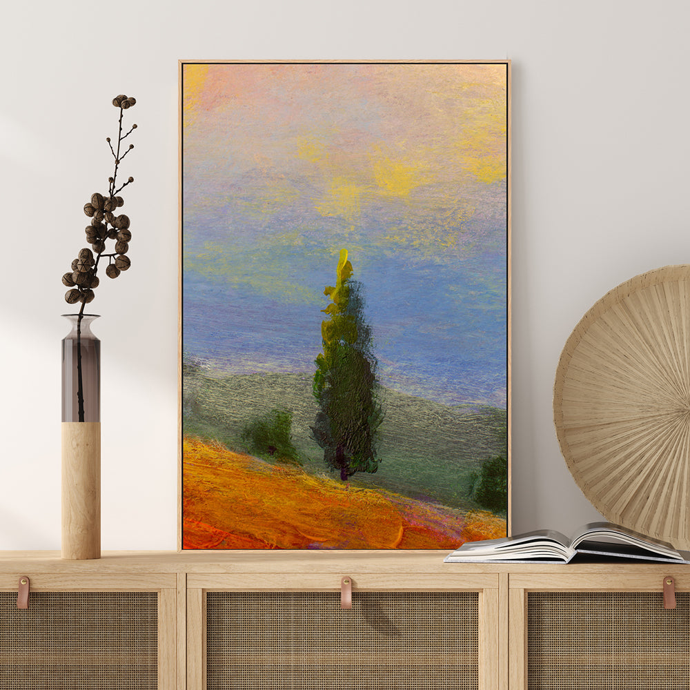Lonesome Tree, Hand-Painted Canvas
