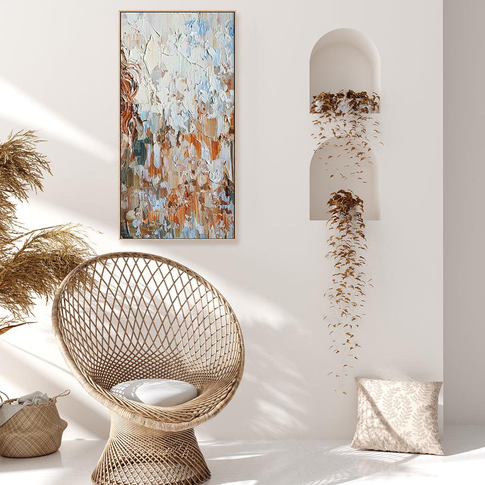 Land and Sky , Hand-painted Canvas