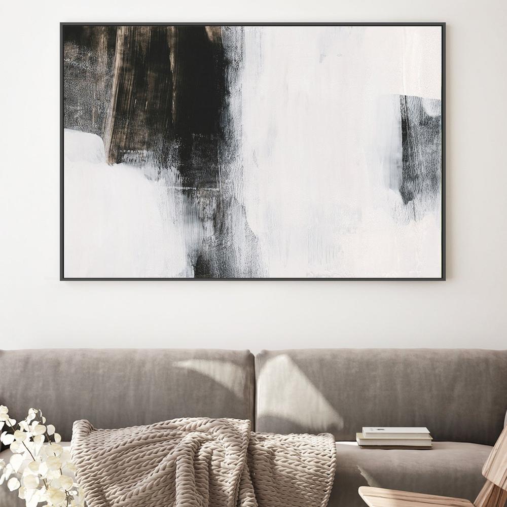 Bold Contrast, Hand-Painted Canvas