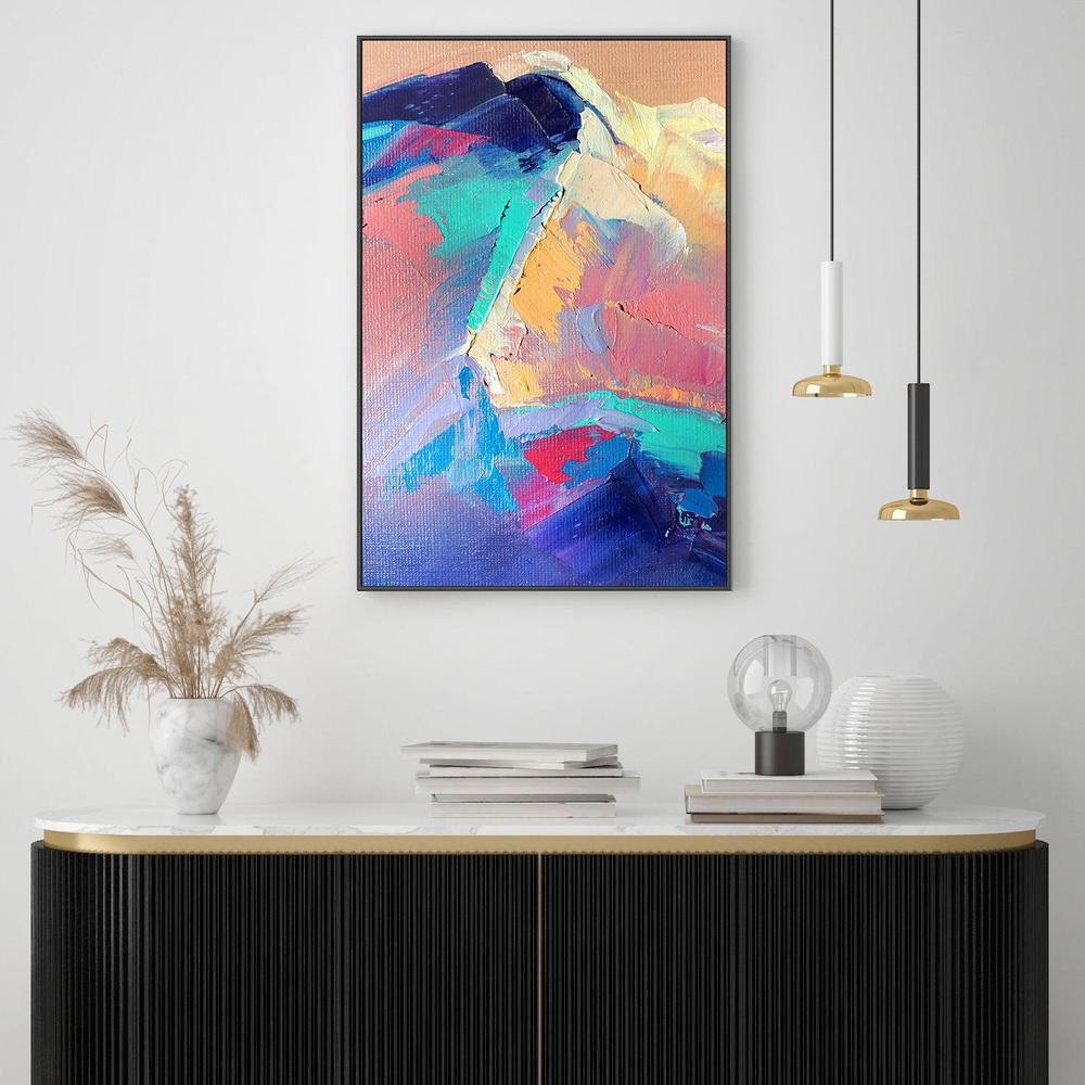 Mountains Peak , Hand-painted Canvas