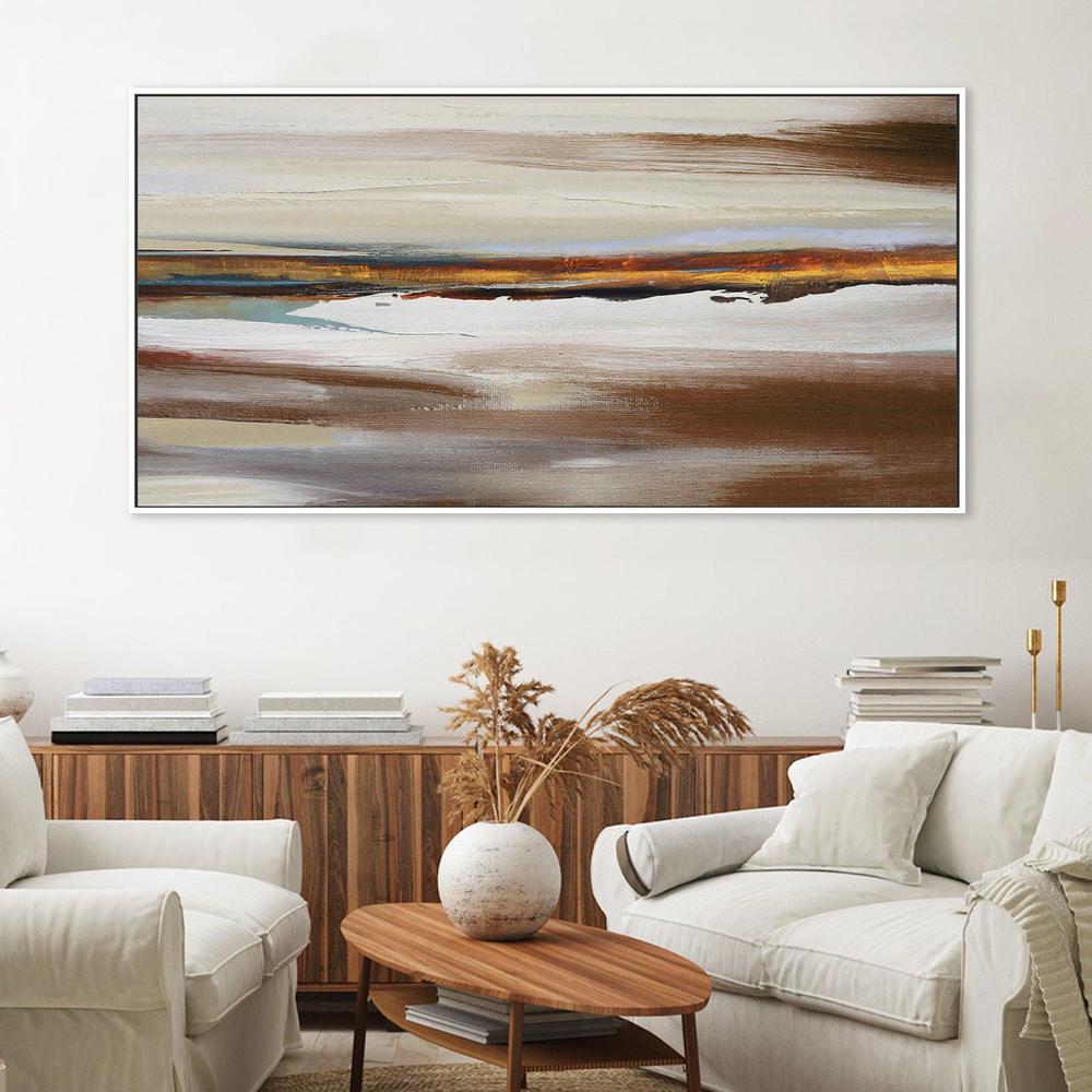 Brown Sand , Hand-painted Canvas