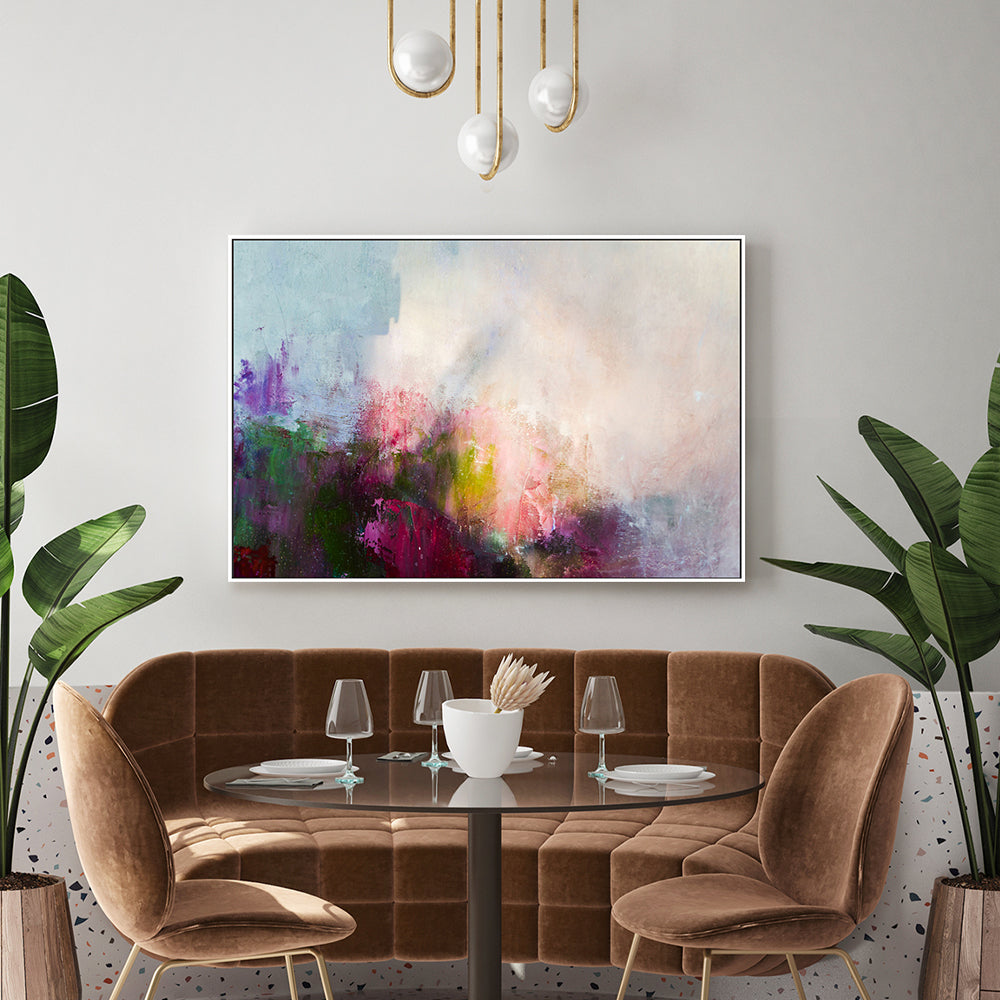 Blossoming Colour, Hand-Painted Canvas