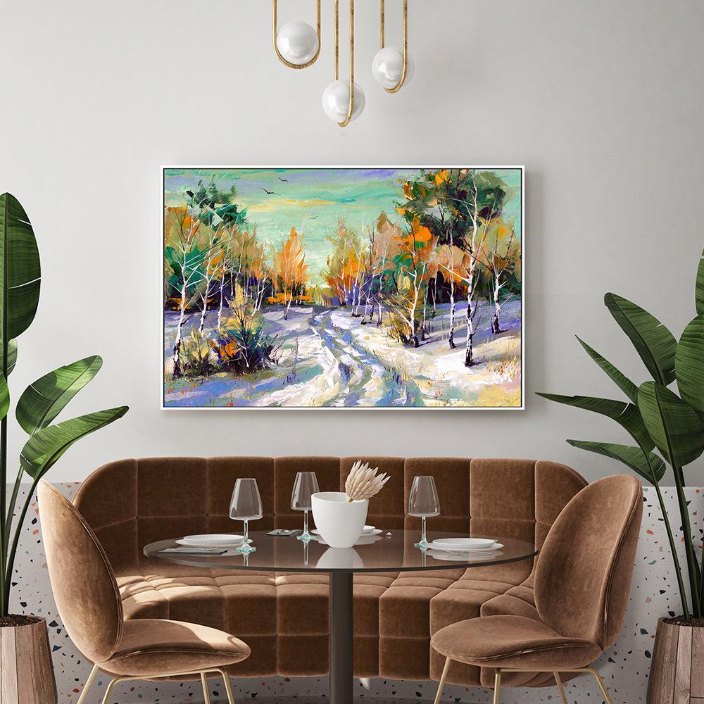 Through The Forest , Hand-painted Canvas