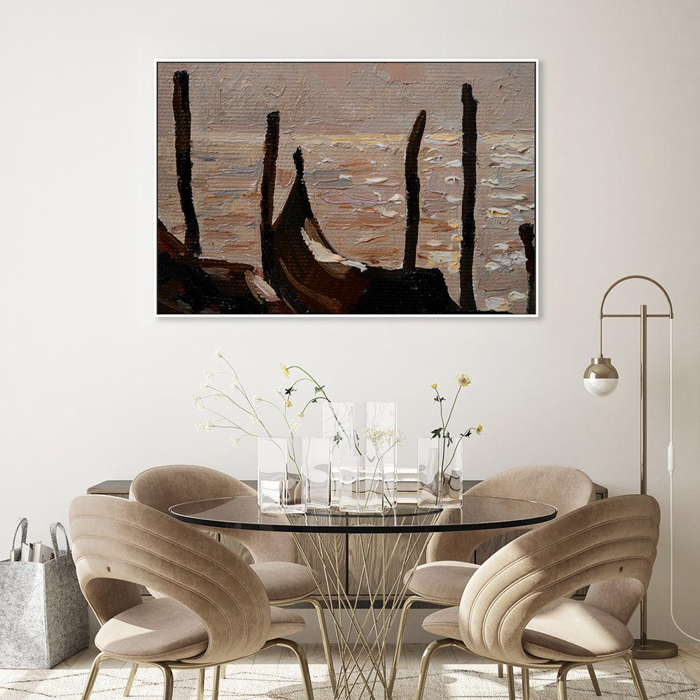 Boat Ride , Hand-painted Canvas