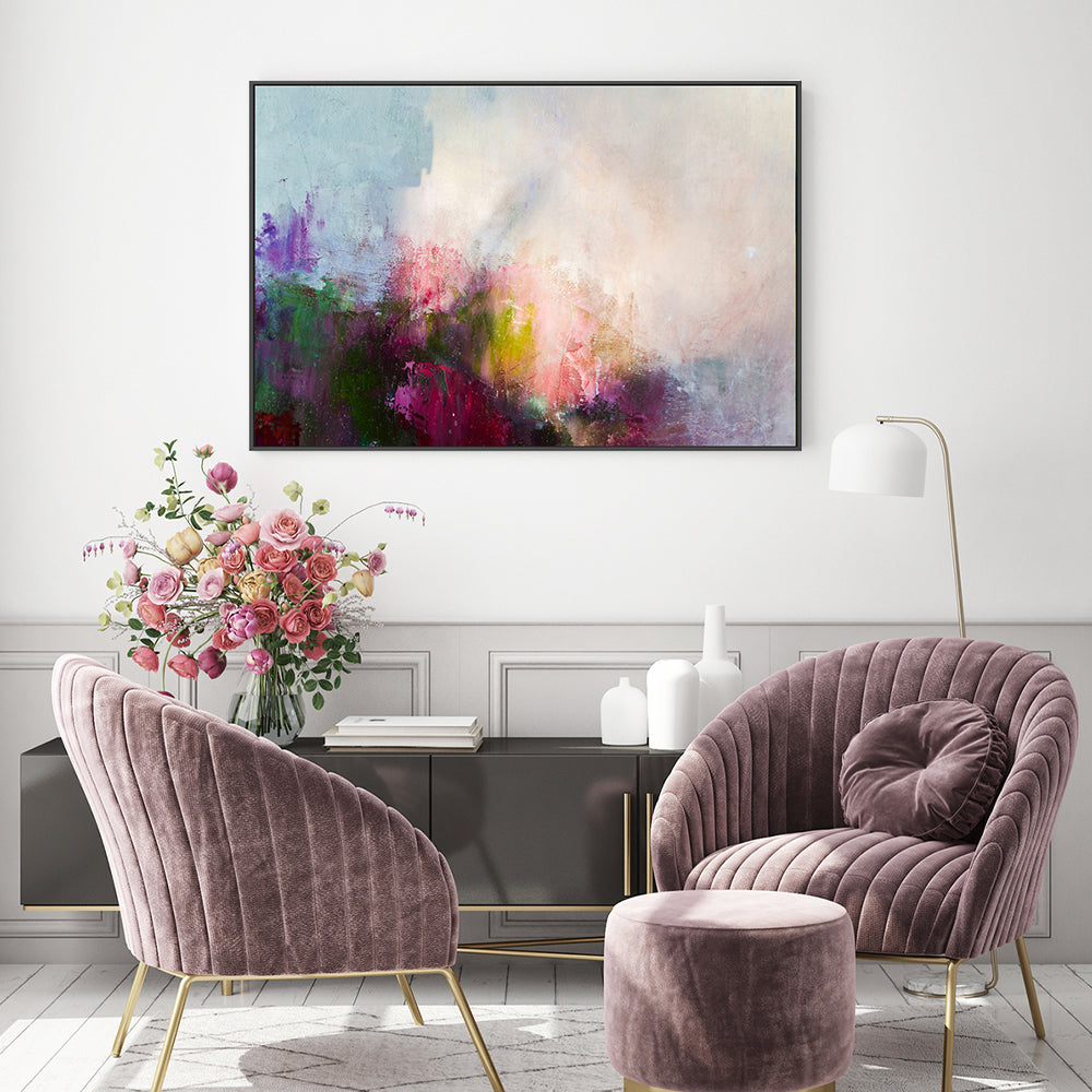 Blossoming Colour, Hand-Painted Canvas