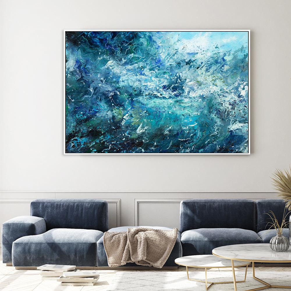 Fractured , Hand-painted Canvas