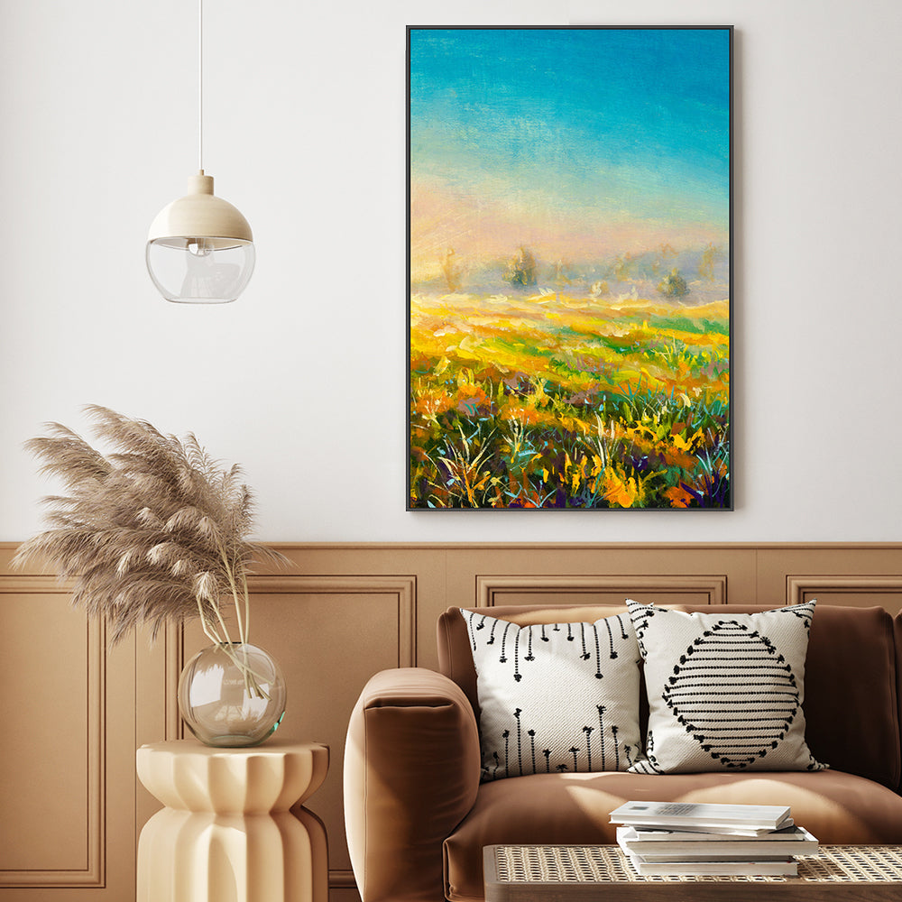 Blue Sky Ahead, Hand-Painted Canvas