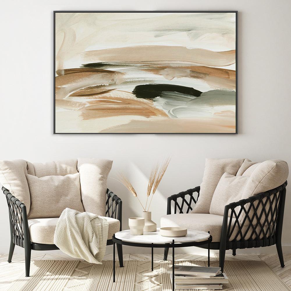 Neutral Attraction , Hand-painted Canvas