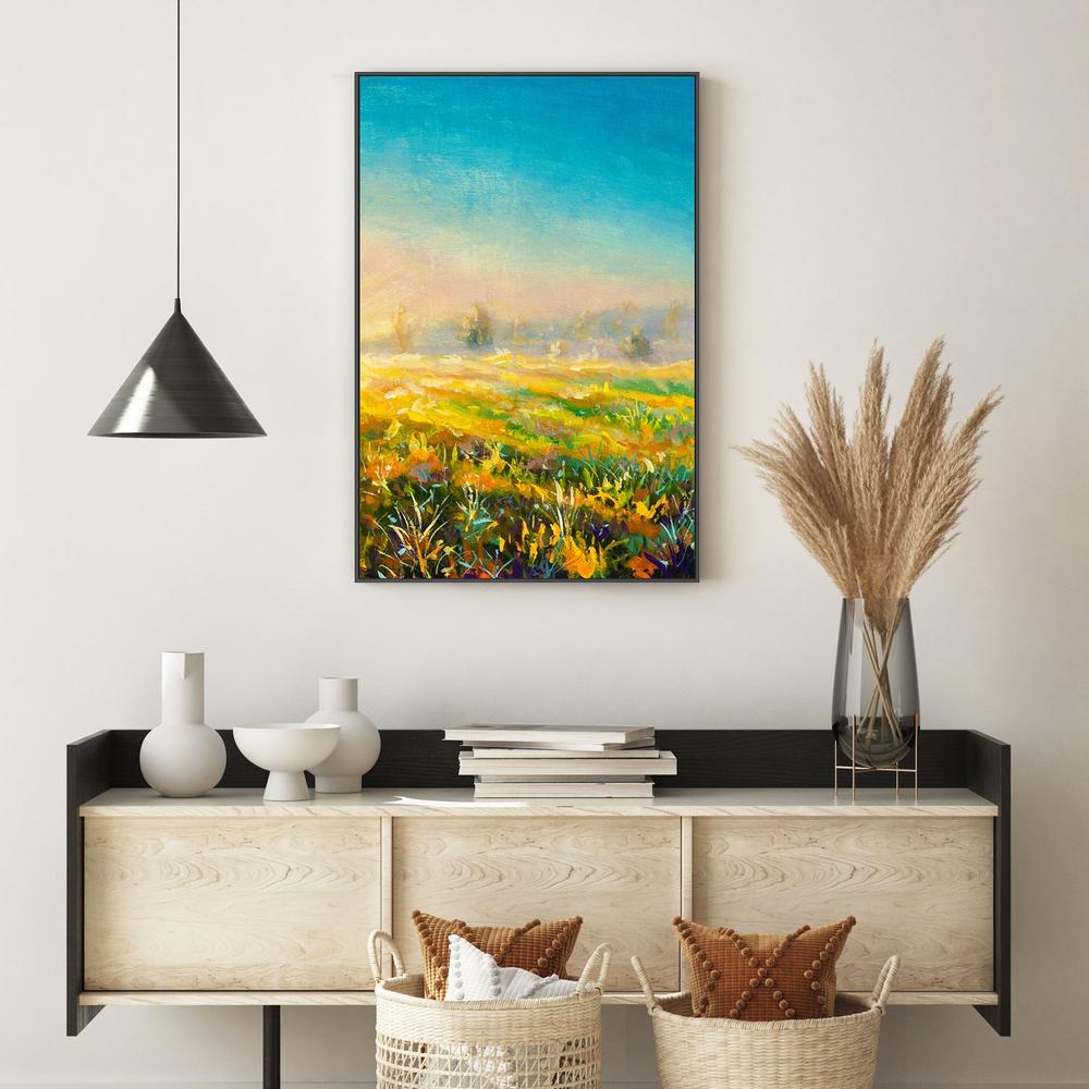 Blue Sky Ahead, Hand-Painted Canvas